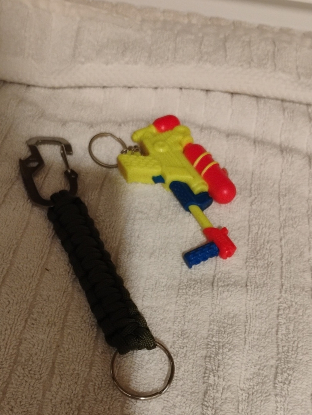Men's GrayParacord And Larime Keychains Lot Of 2
